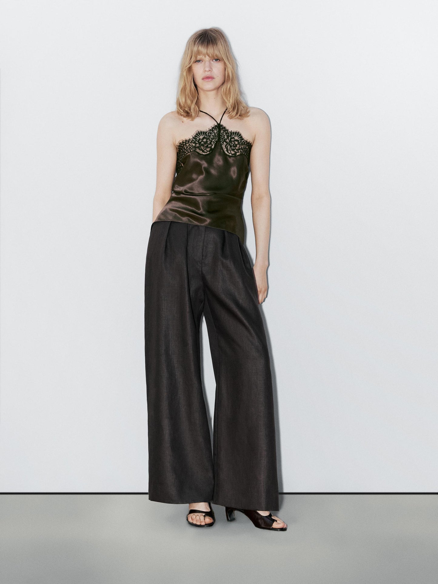Silk blend camisole top