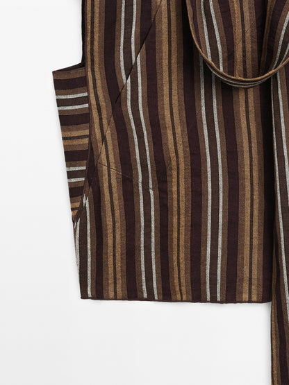 Striped flowing blouse