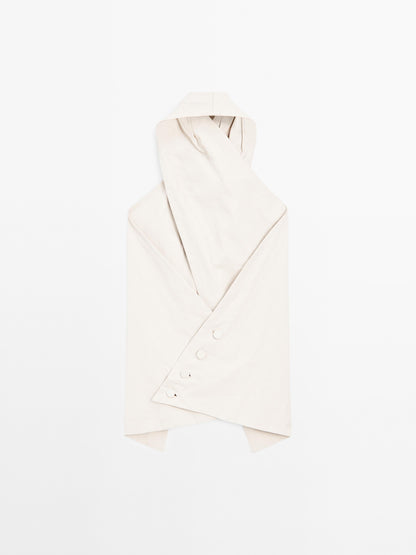 100% linen wrap top