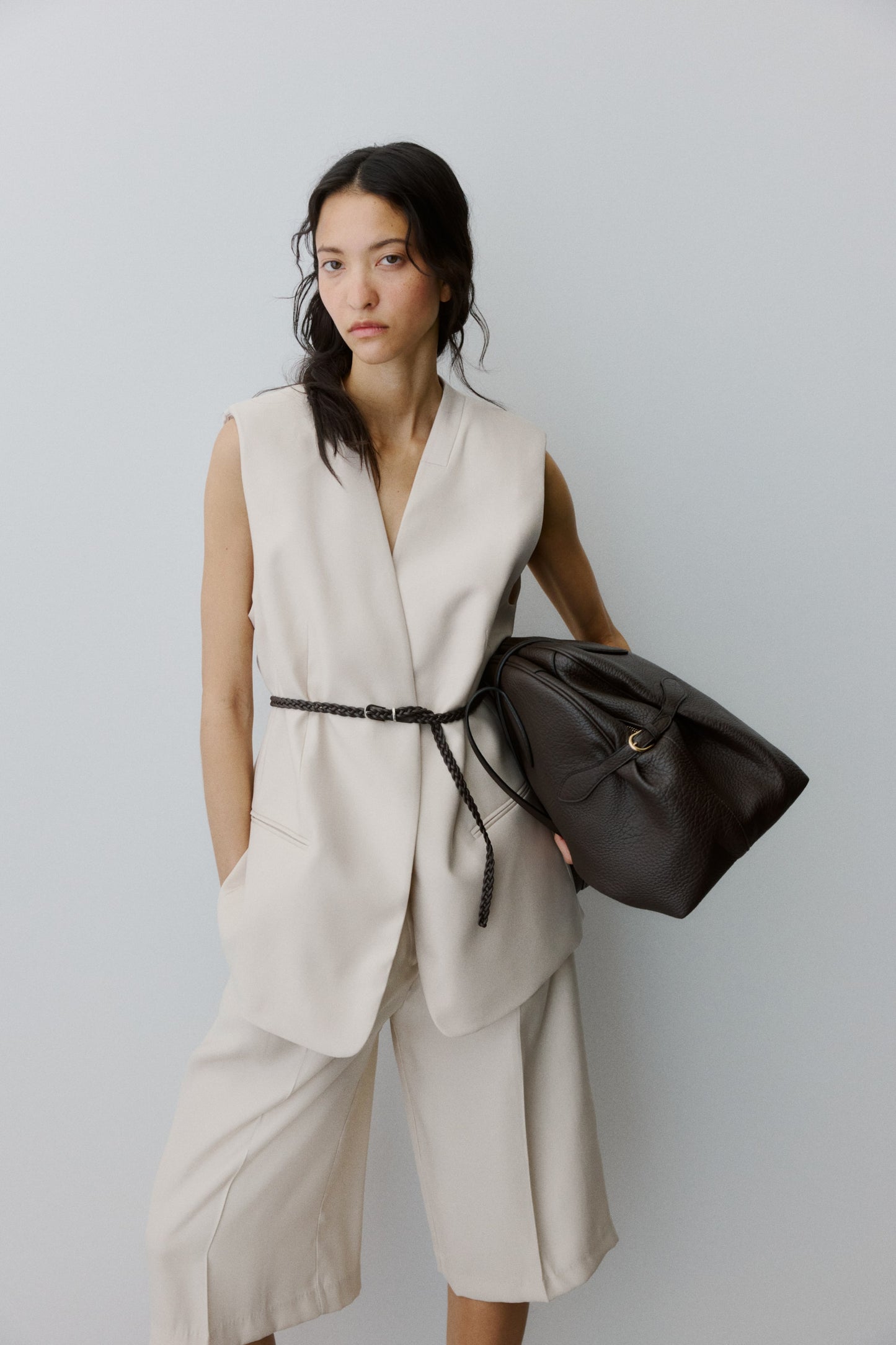 Belted waistcoat