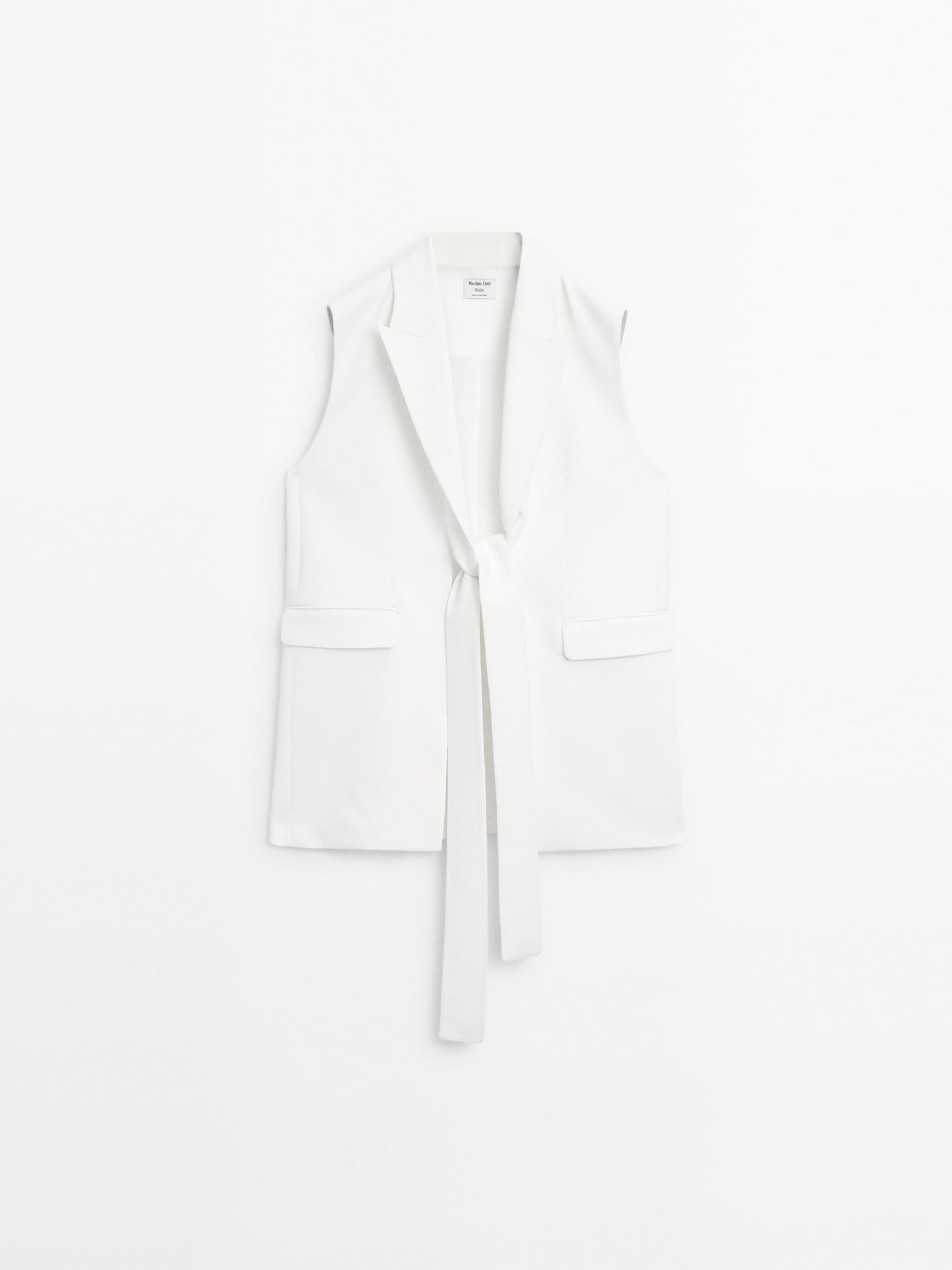 Smart waistcoat with bow detail