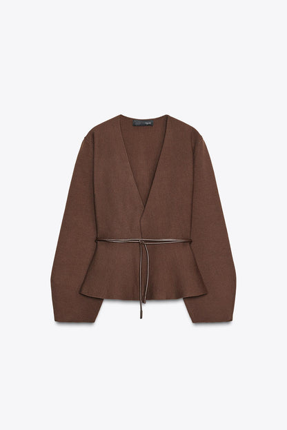 Cardigan With Belt