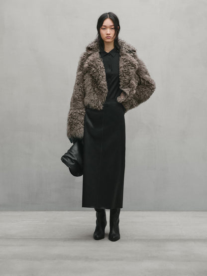 Short fur coat