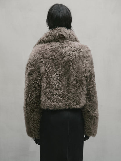 Short fur coat