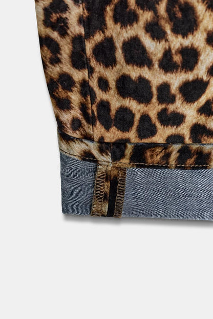 Flocked Animal Print Trousers Zw Collection Limited Edition