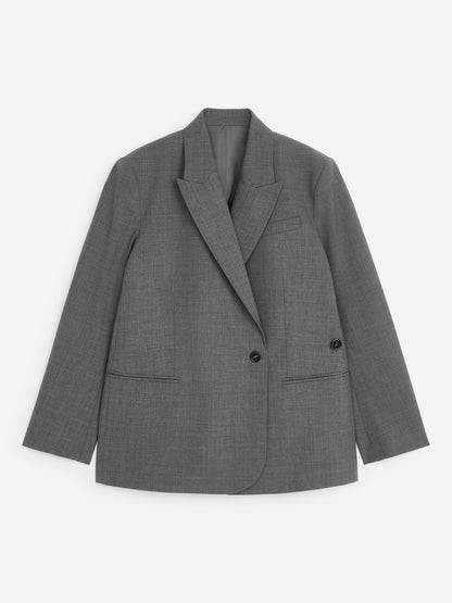 Wool-Blend Blazer