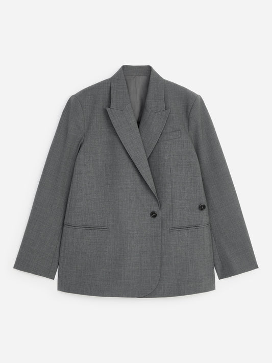 Wool-Blend Blazer
