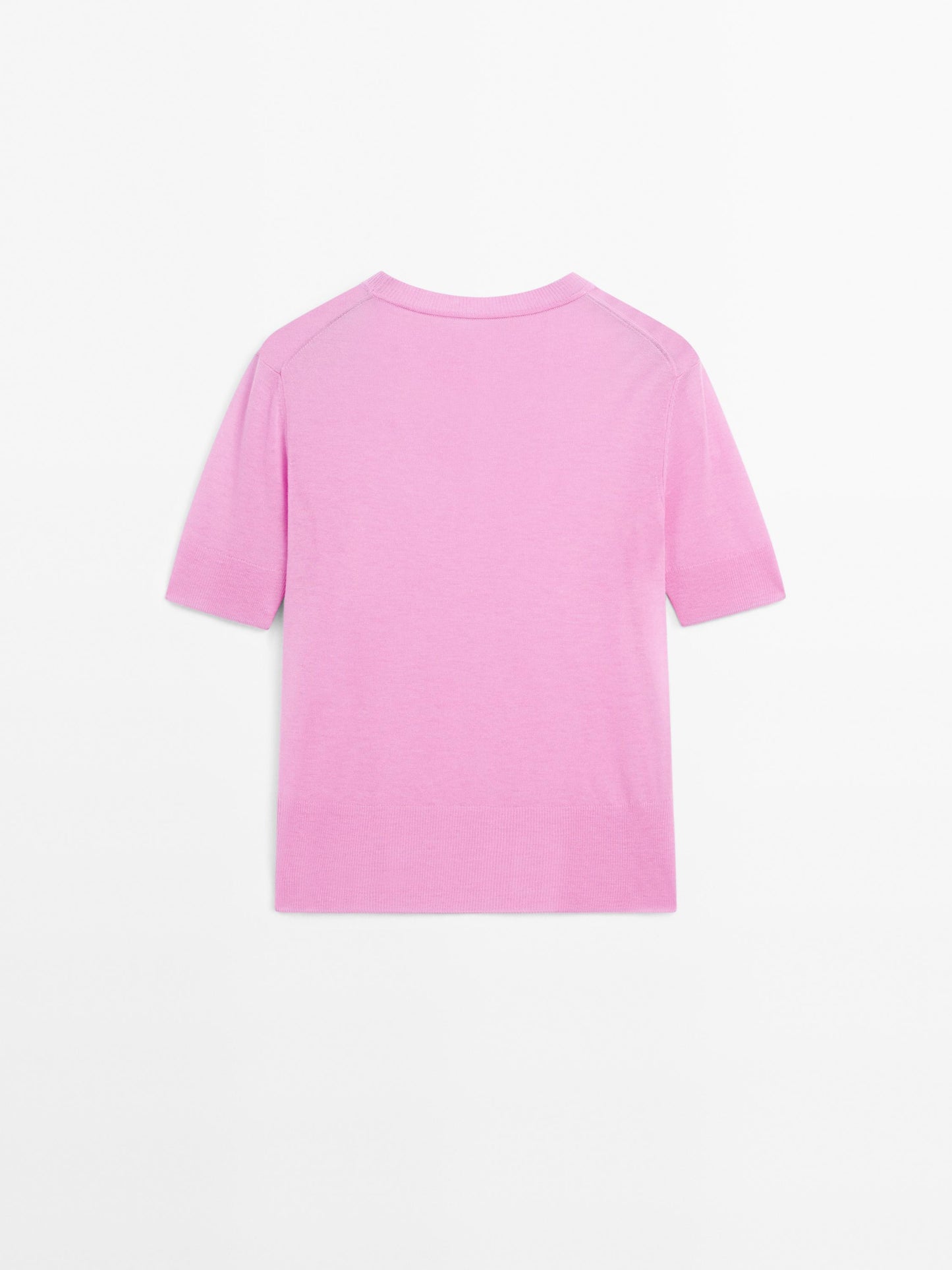 Short sleeve knit sweater