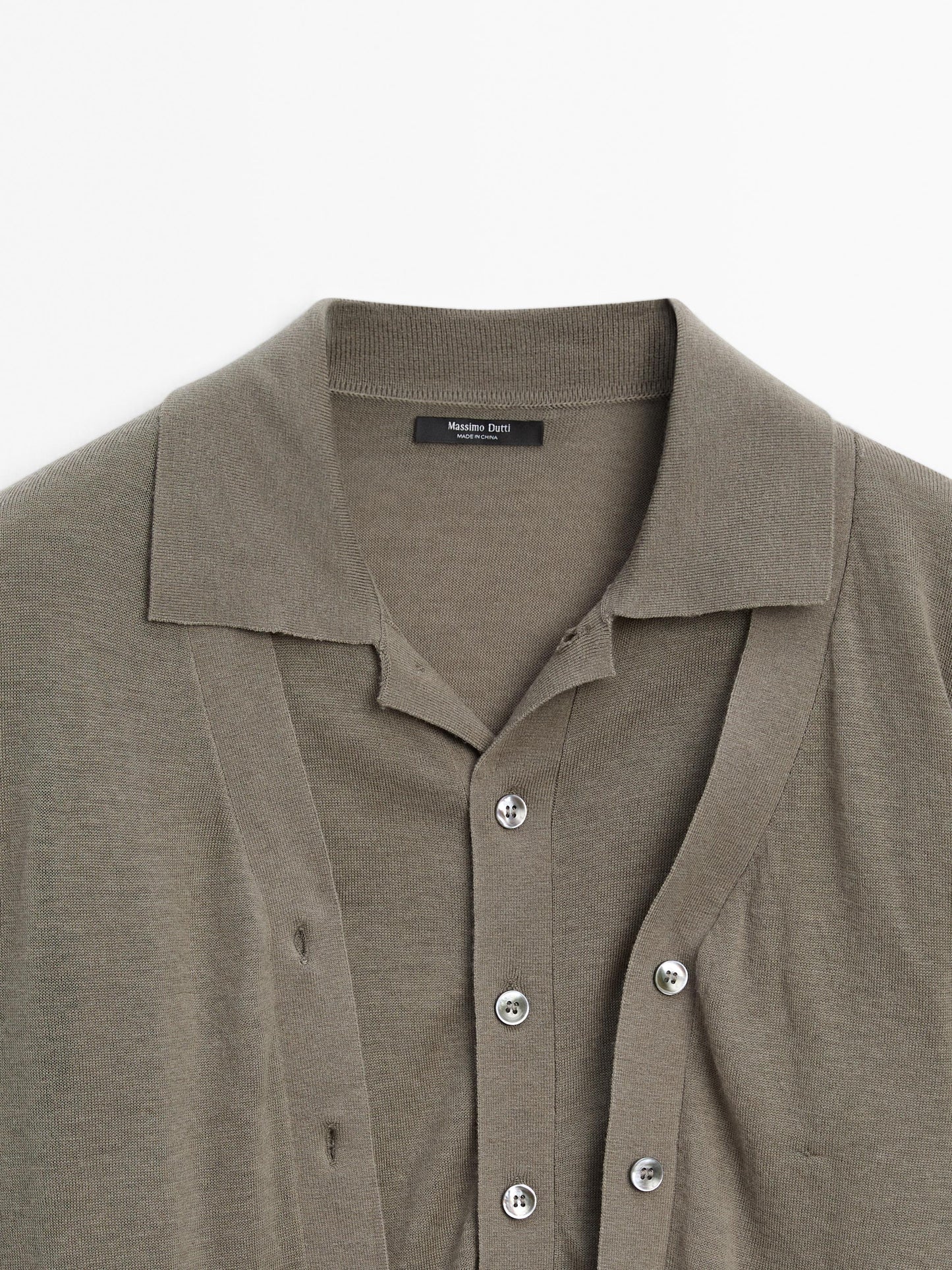 100% wool multi-way knit cardigan
