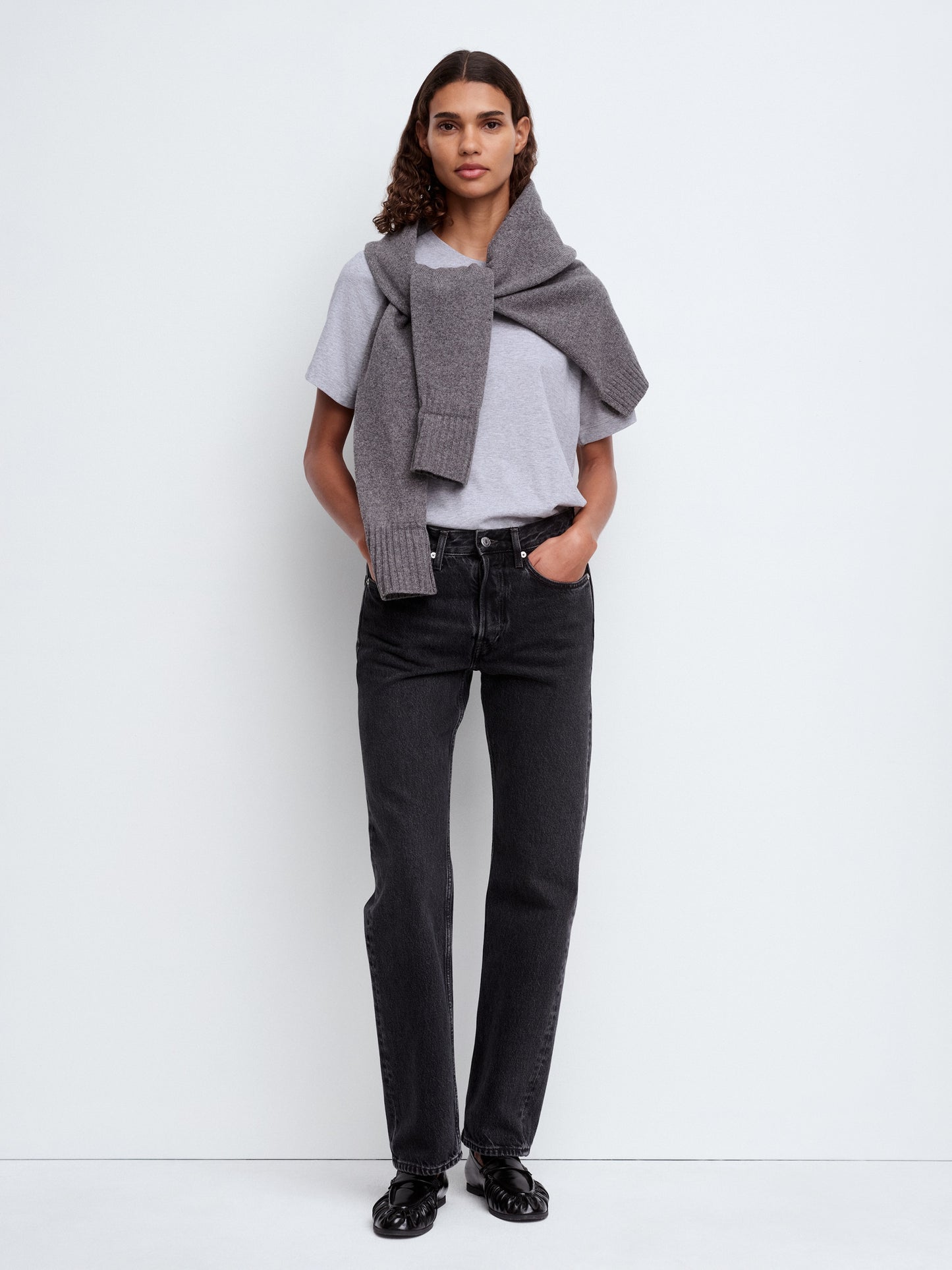 Folded Sleeve Wool Jumper