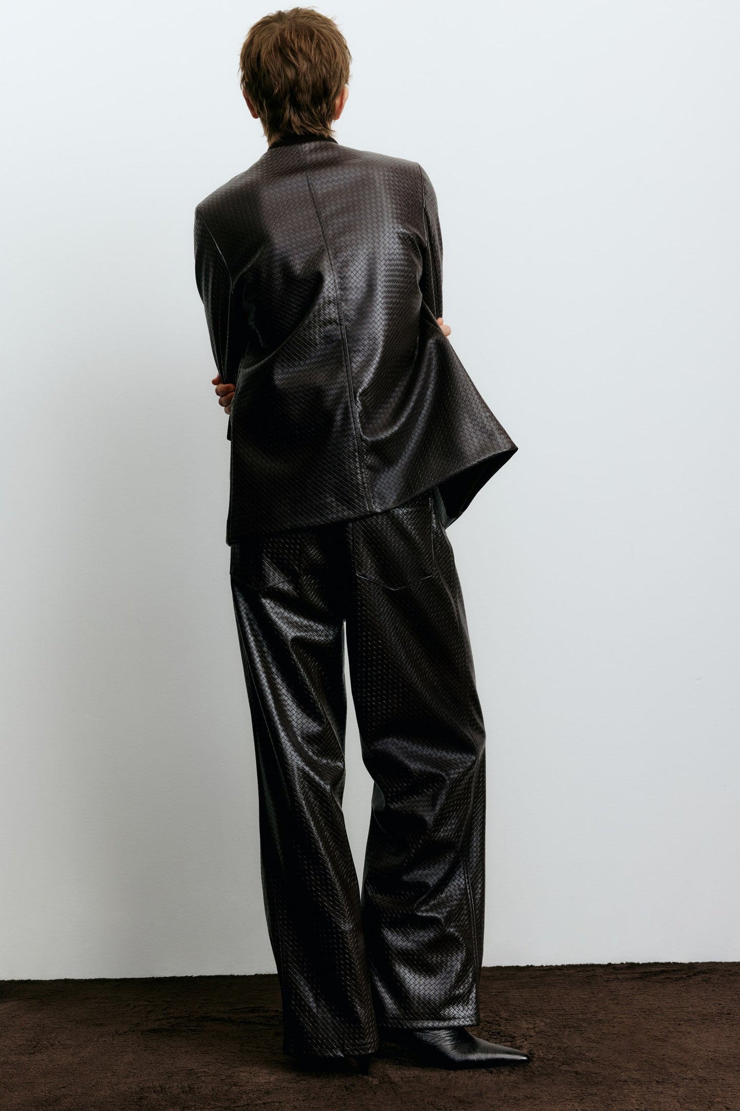 Coated trousers