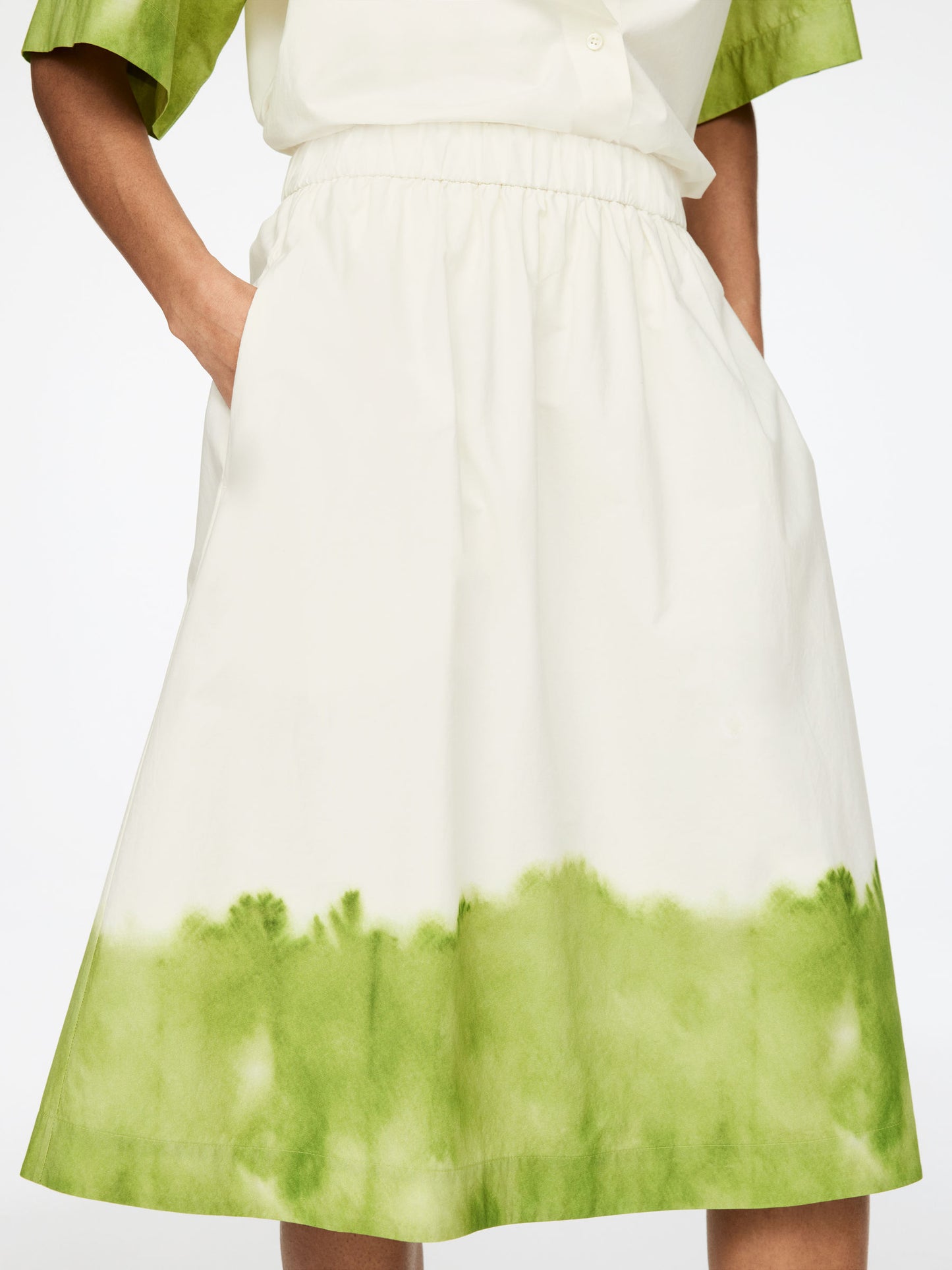Printed Midi-Skirt