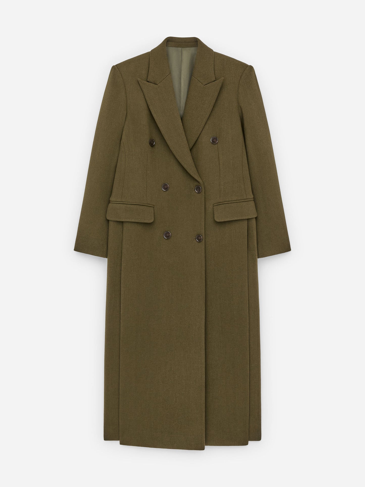 Tailored Wool-Blend Coat