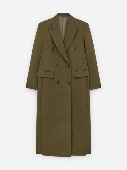 Tailored Wool-Blend Coat