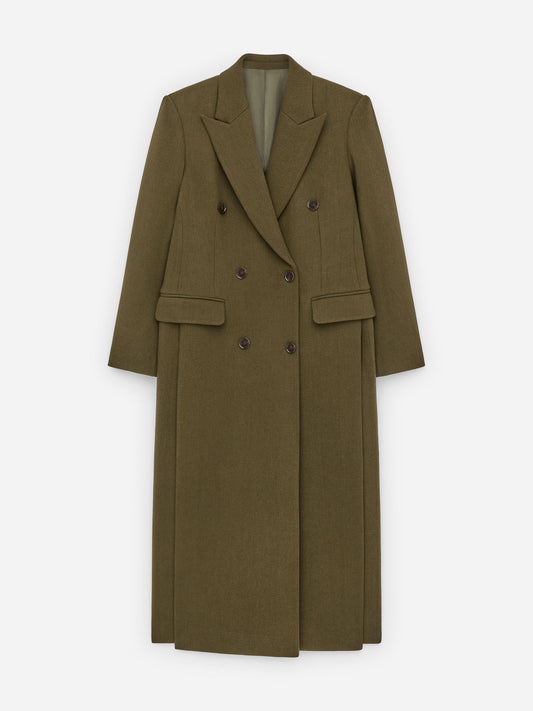 Tailored Wool-Blend Coat