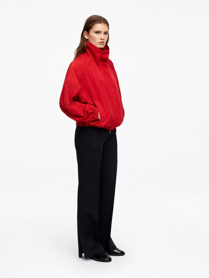 Funnel-Neck Nylon Jacket