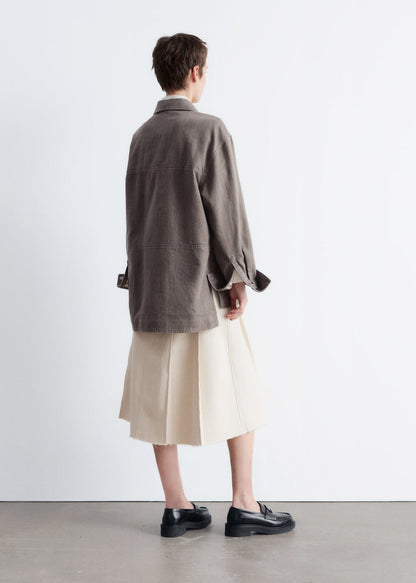 Embroidered Shirt Jacket