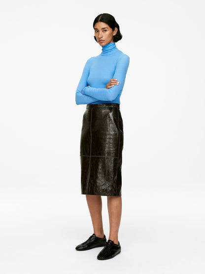 Roll-Neck Cotton Top