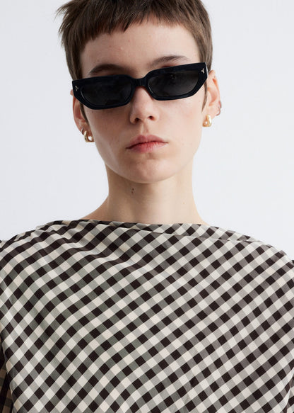 Drawstring Boatneck Top