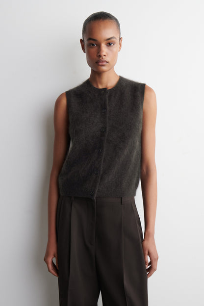 Brushed-Cashmere Waistcoat
