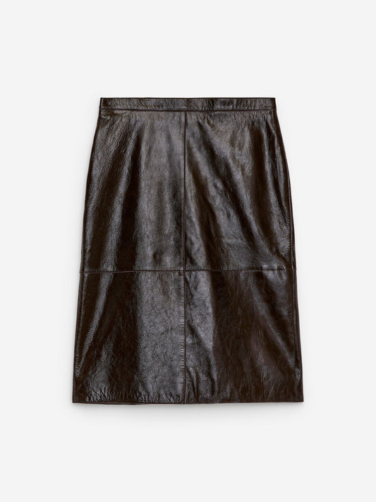 Naplak Leather Skirt