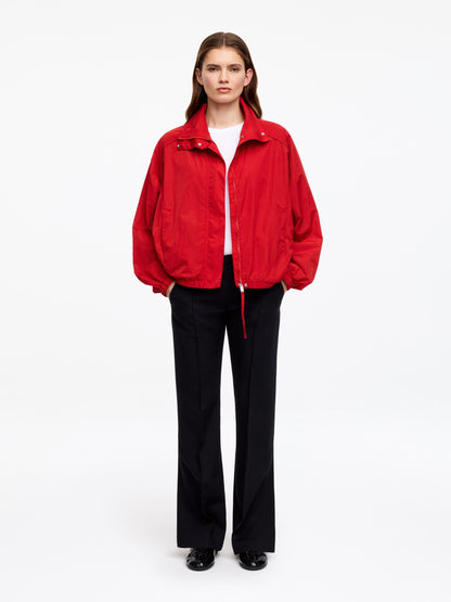 Funnel-Neck Nylon Jacket