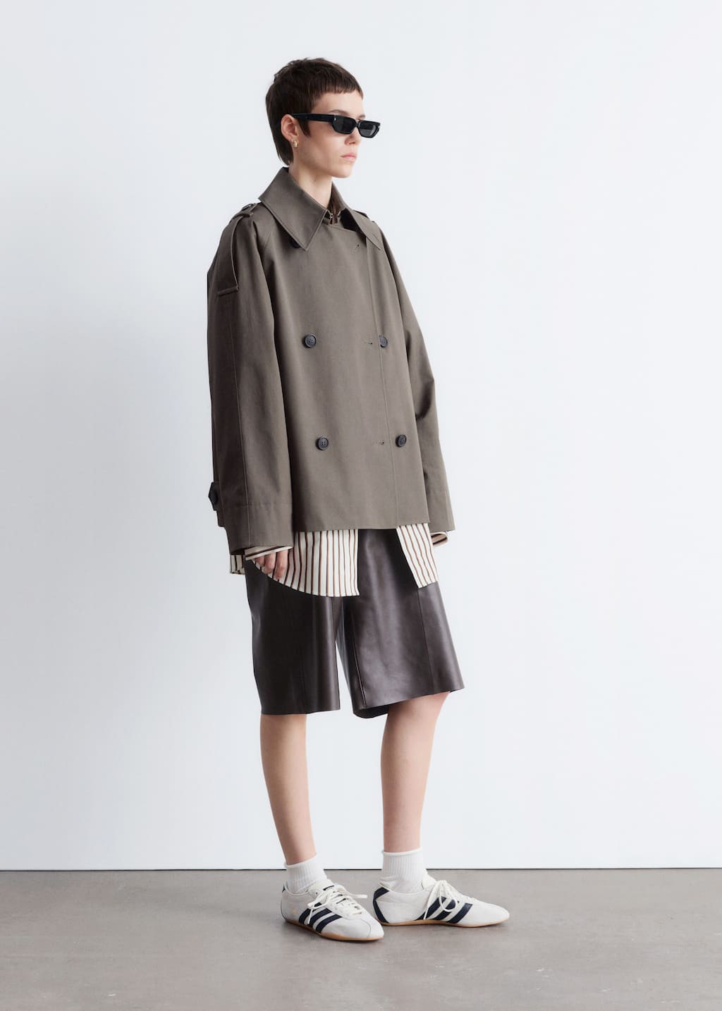 Double-Breasted Trench Jacket