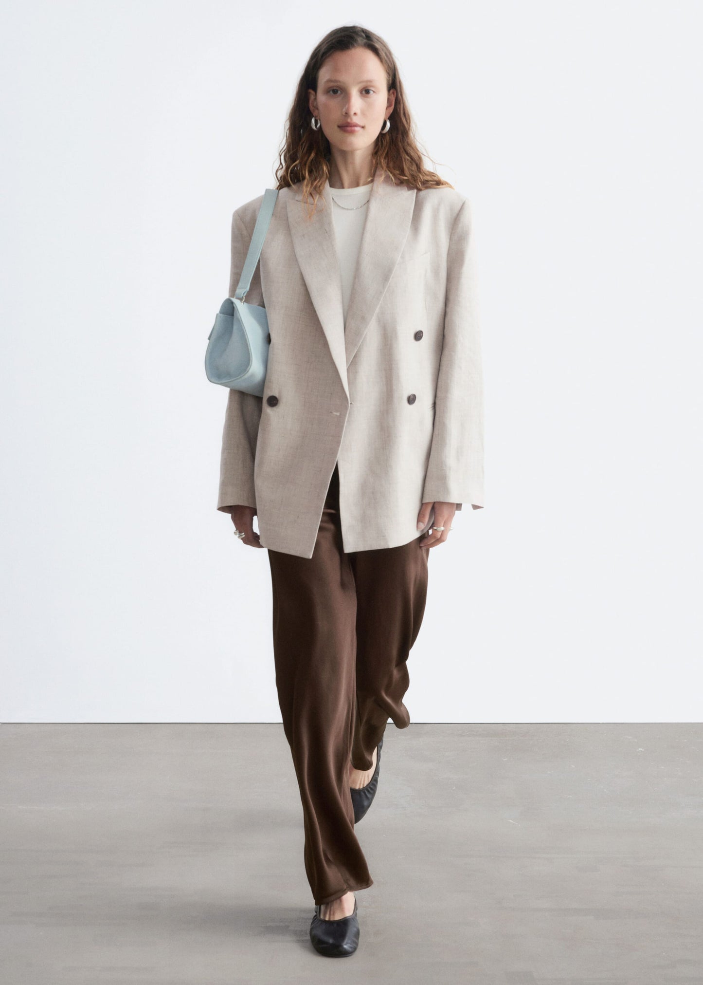 Relaxed Cotton-Linen Blazer