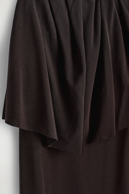 Layered Sheer-Knit Bandeau Maxi Dress