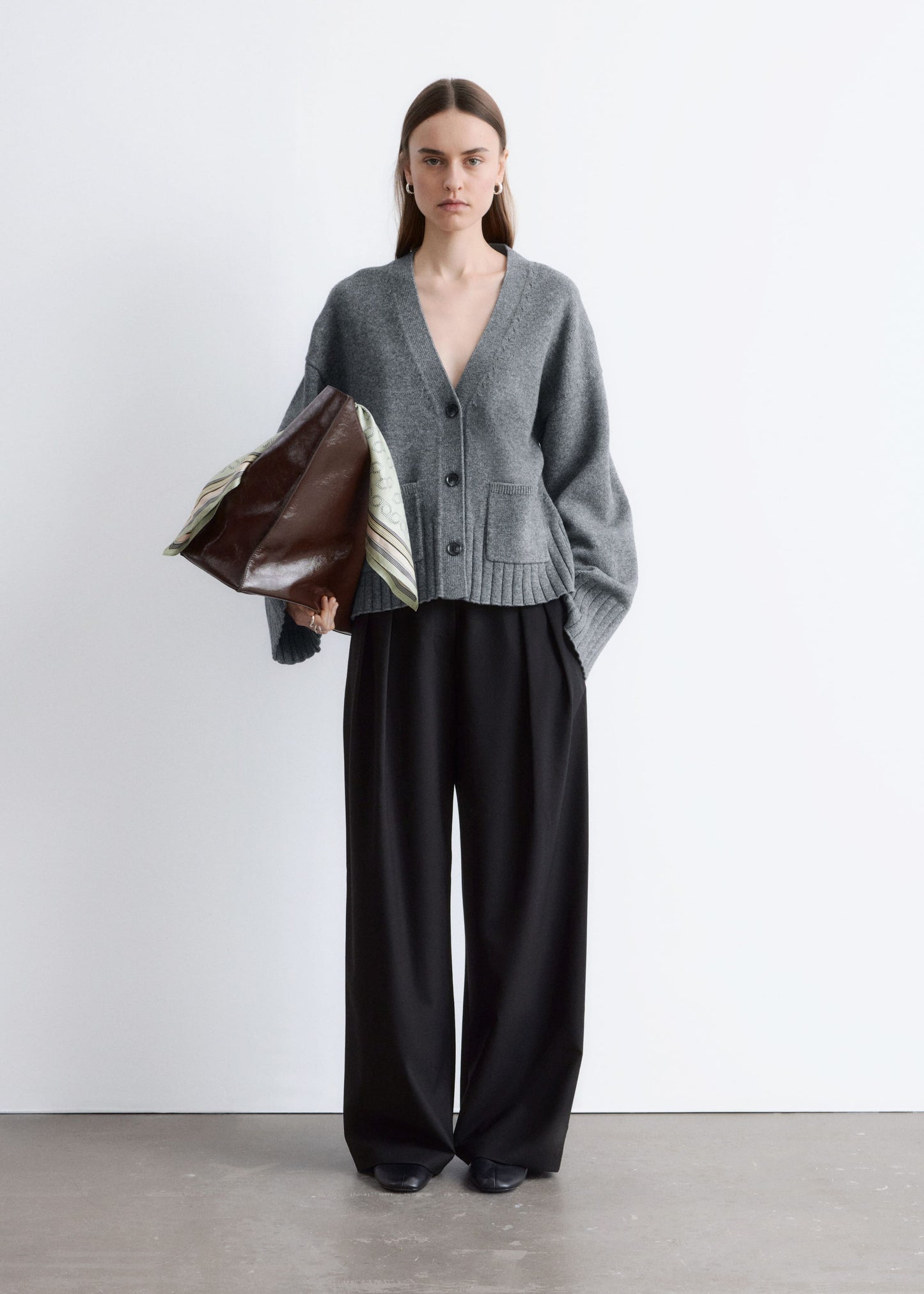 Tapered Knit Cardigan