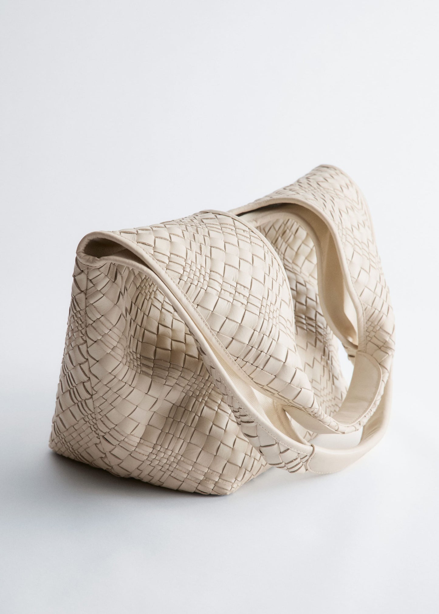Braided Leather Tote
