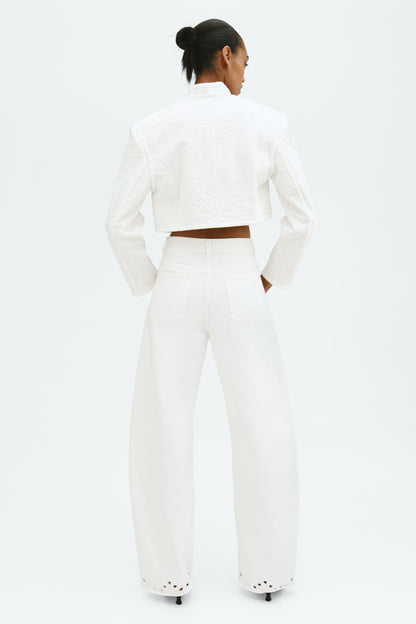 Broderie anglaise jeans