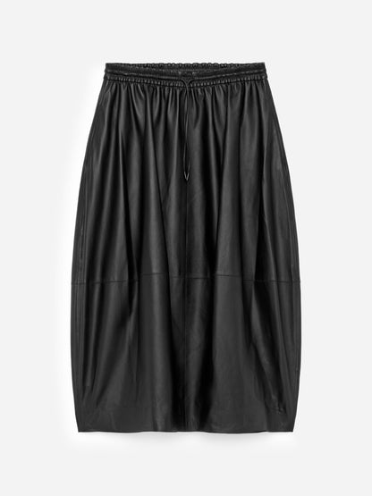 Barrel Leather Skirt