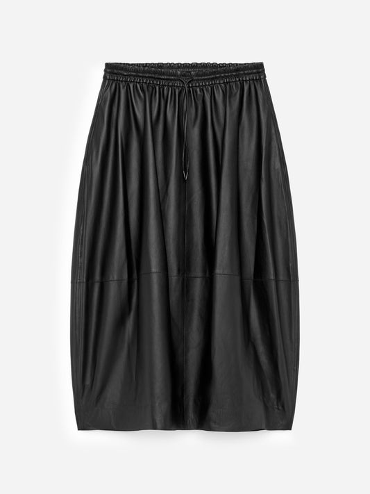 Barrel Leather Skirt
