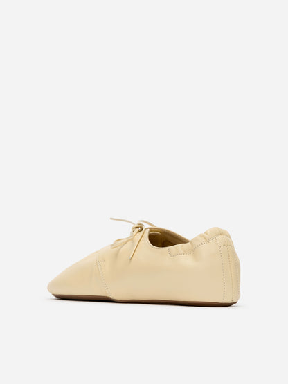 Soft Leather Lace-Up Shoes