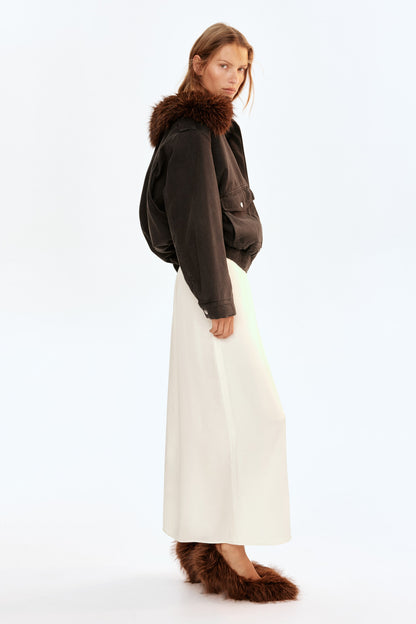 Oversized collared jacket