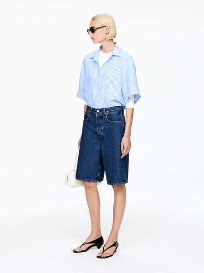 Long Denim Shorts