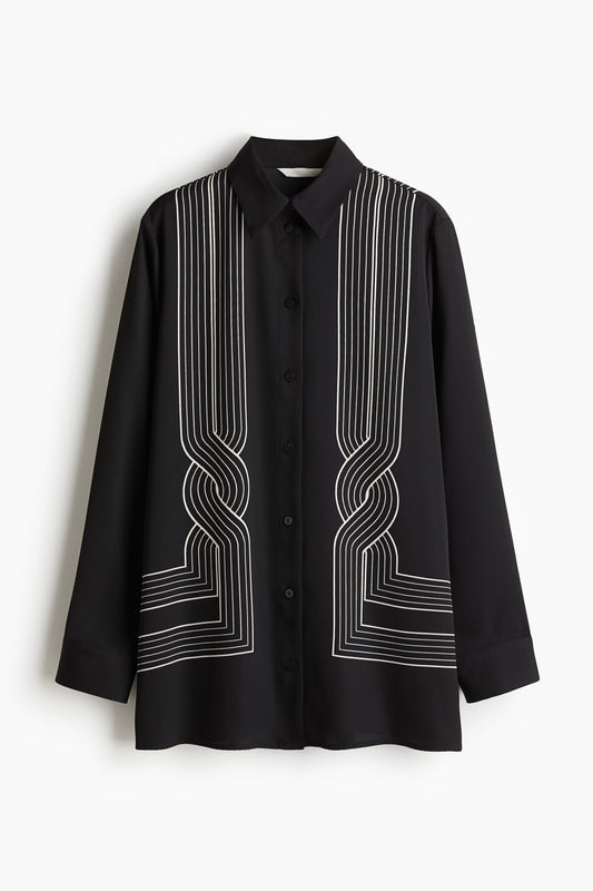 Oversized printed shirt