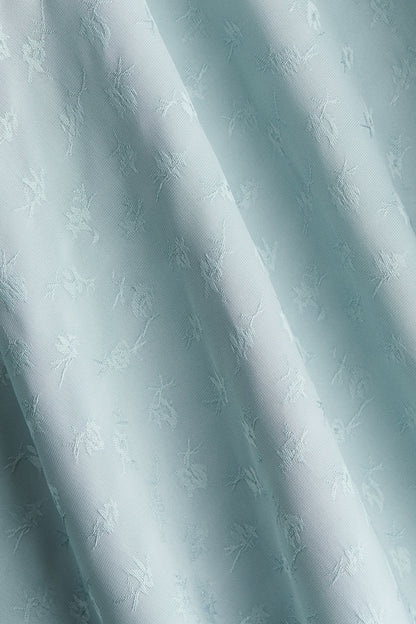Asymmetric jacquard-weave dress