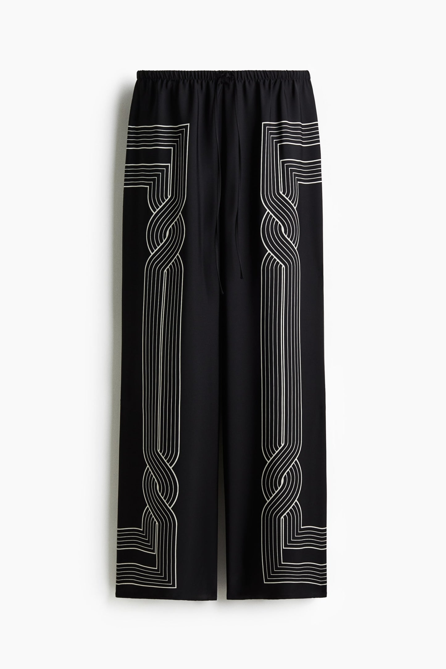 Printed pull-on trousers