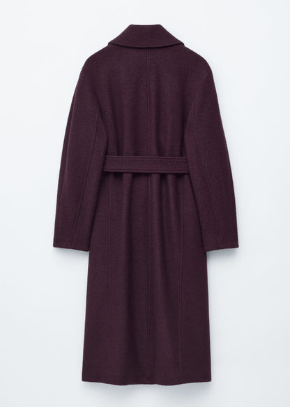 Voluminous Belted Wool Coat