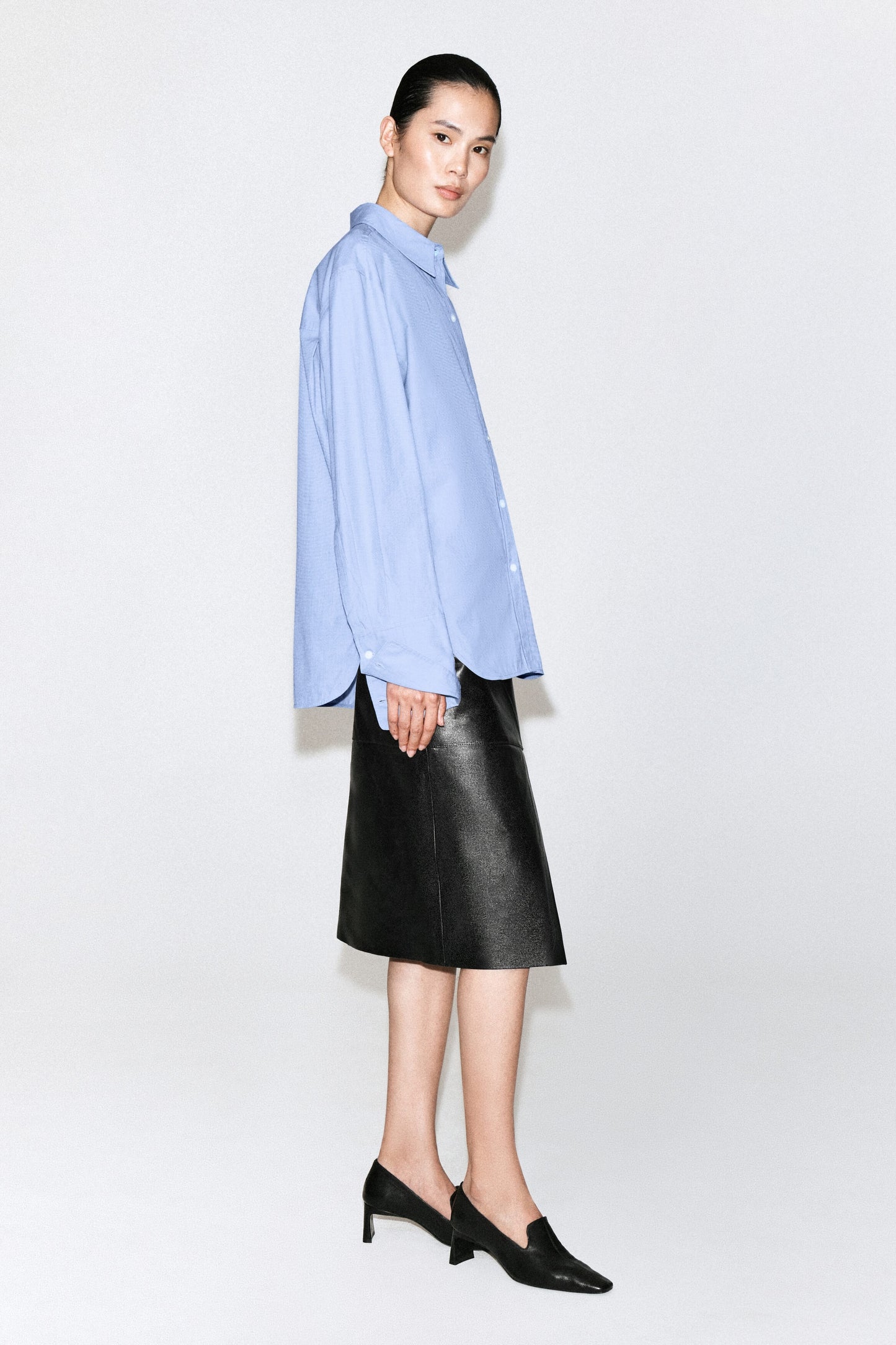 Folded-Cuff Cotton Shirt