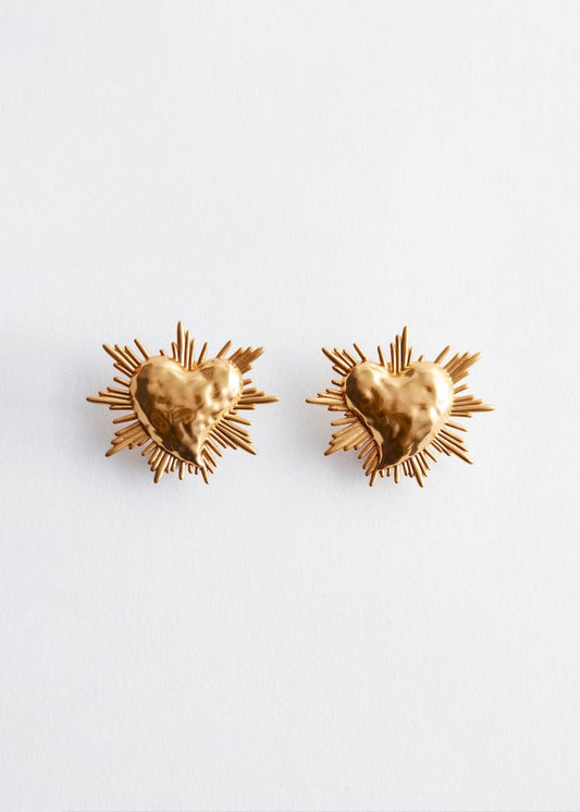 Chunky Heart Earrings