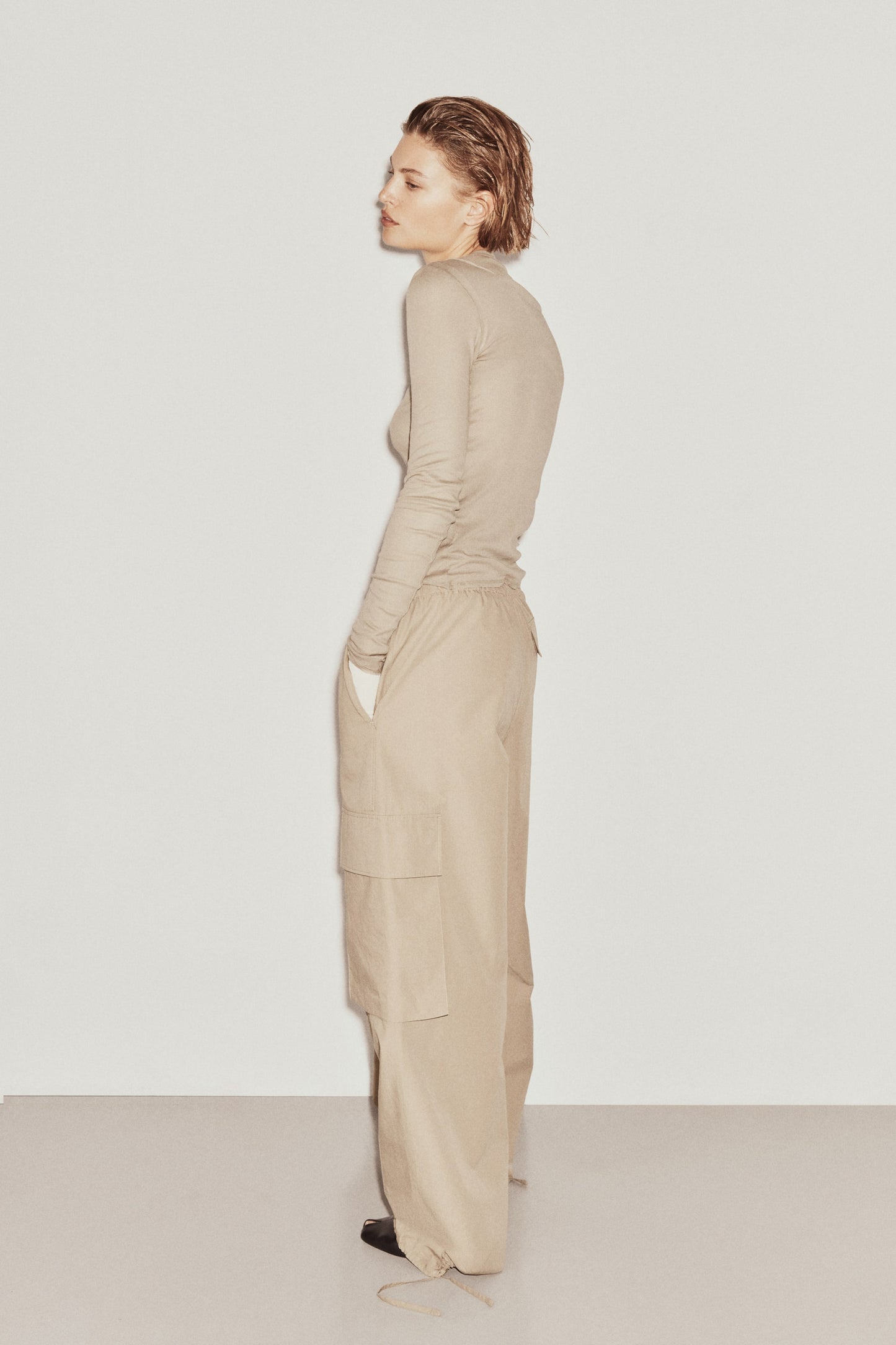 Cotton cargo trousers