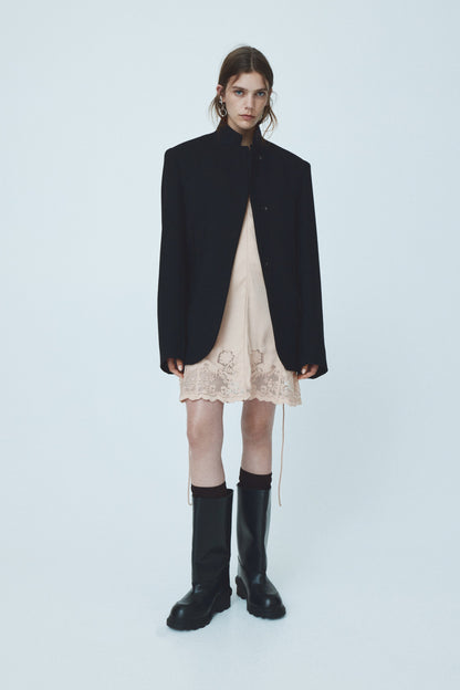 Chunky leather boots