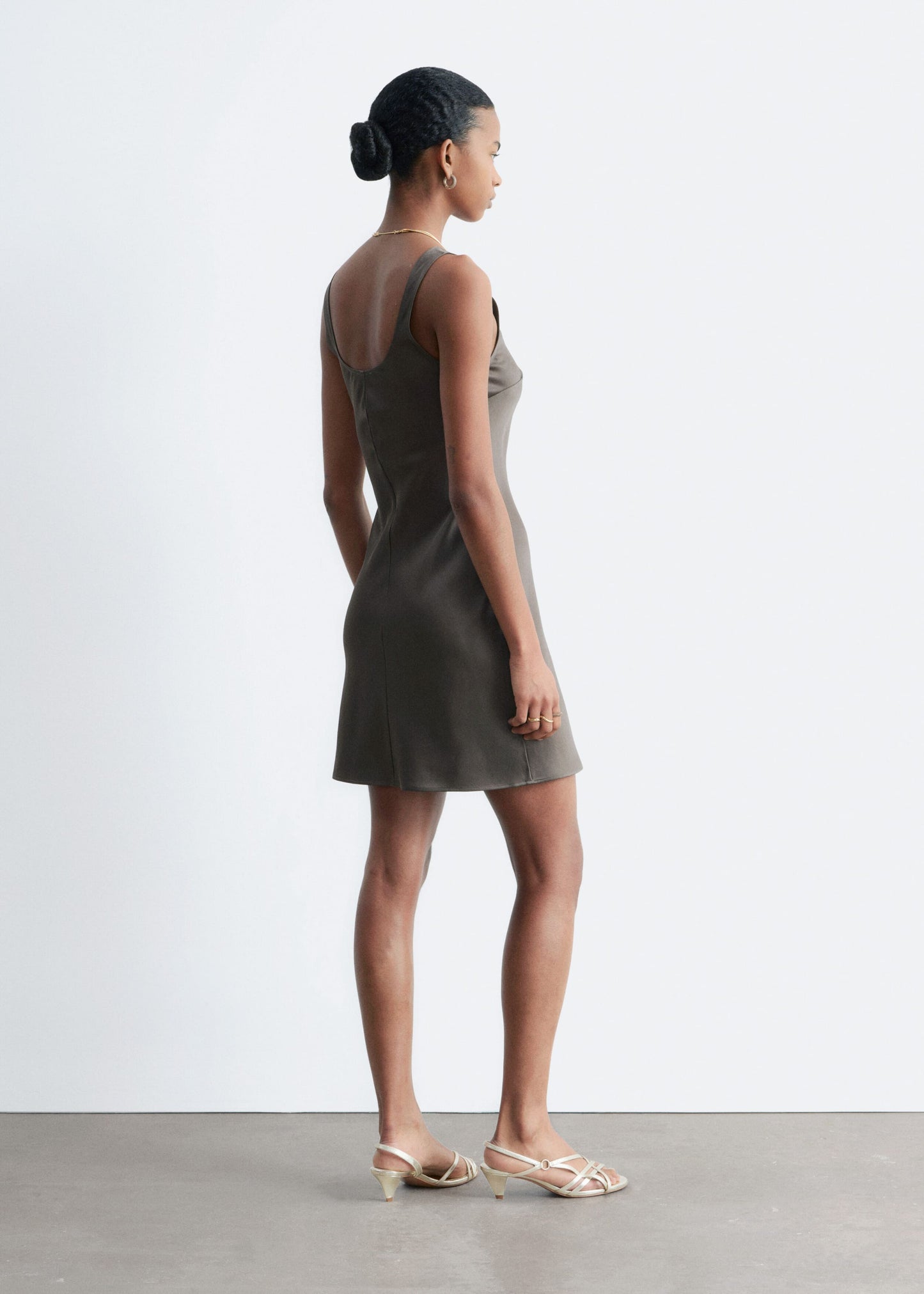 Satin Slip Mini Dress