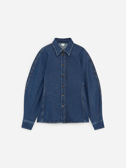 Sculpted Denim Shirt