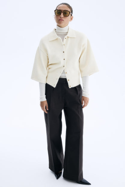 Collared cardigan