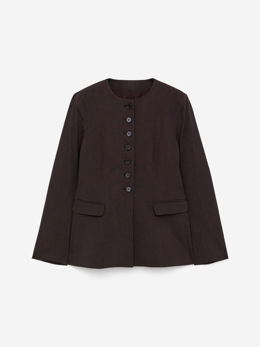 Linen-Blend Blazer