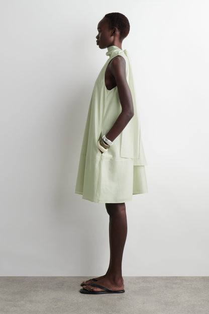 Fluid Halterneck Mini Dress